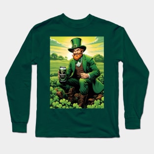 Folk Art Leprechaun Long Sleeve T-Shirt